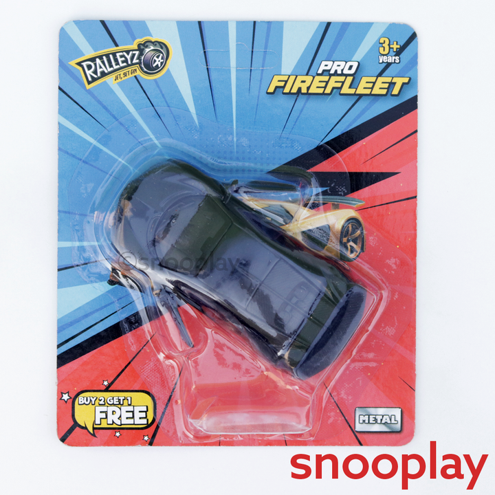Ralleyz Pack of 3 Pro Firefleet Cars (7-10 Years) | Assorted Colours