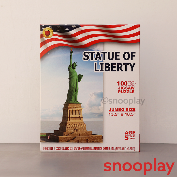 Applefun 'n' Learn Statue of Liberty Jigsaw Puzzle - 100 Pieces (5-8 Years)
