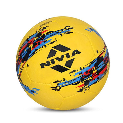 Nivia Football Size 5 (Yellow)- Storm Moulded (11-13 Years)