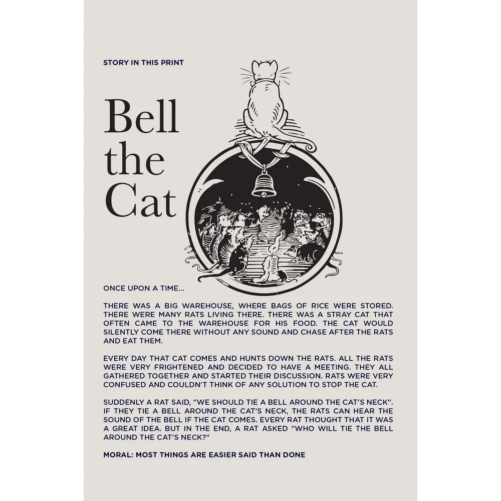 Story Tailor Bell The Cat - Boys Kurta Pajama Set | Beige