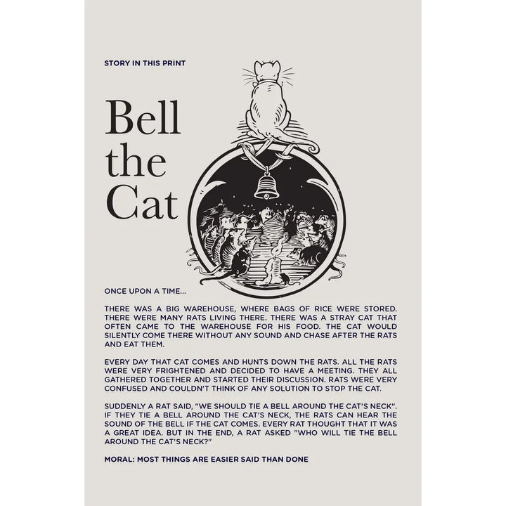 Story Tailor Bell The Cat - Boys Kurta Pajama Set | Beige