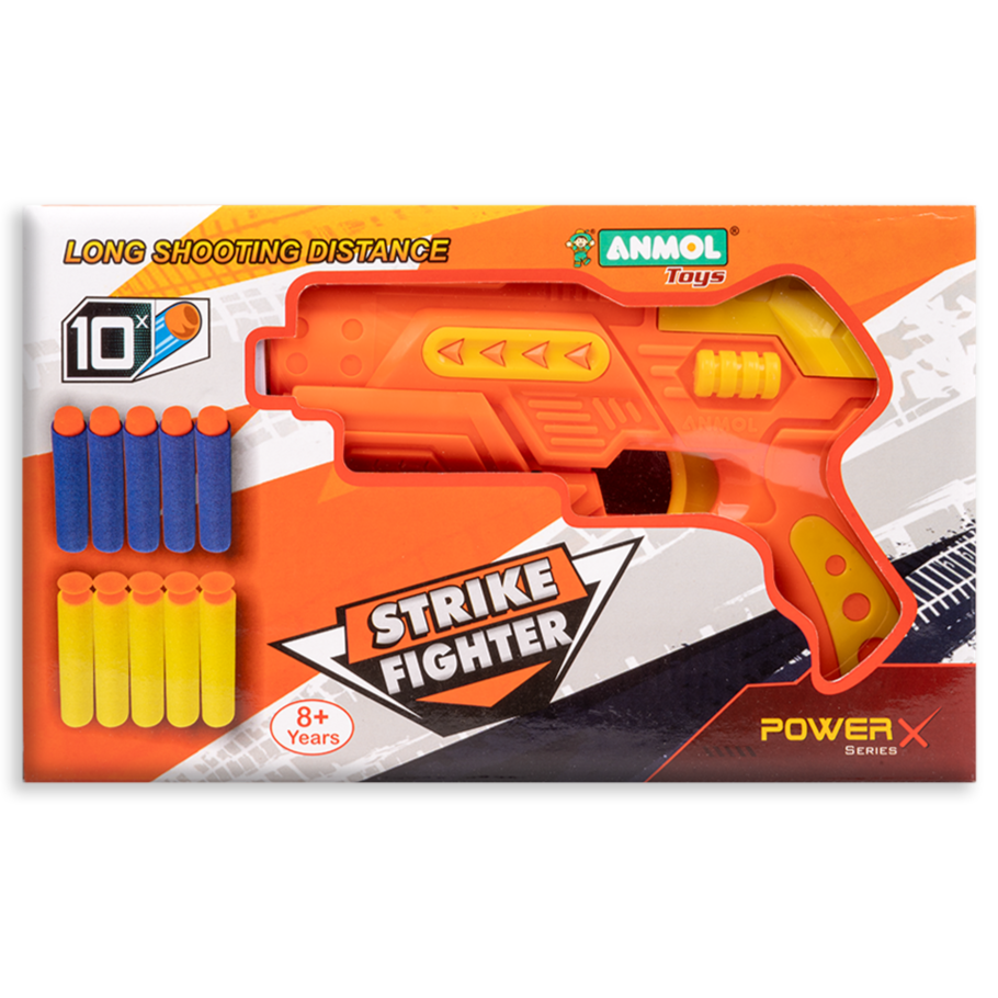 Strike Fighter Soft Blaster with 10 Darts (Anmol Toys)