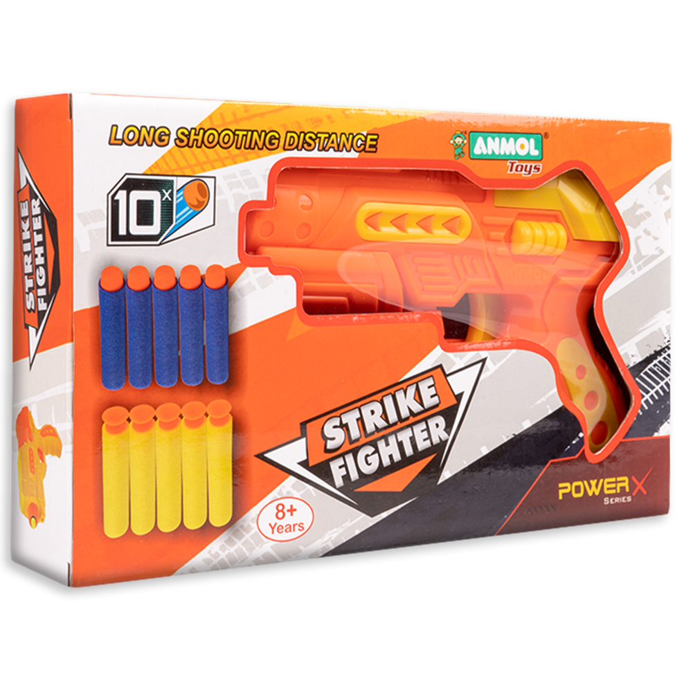 Strike Fighter Soft Blaster with 10 Darts (Anmol Toys)