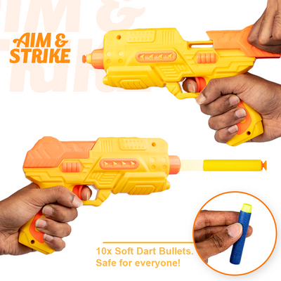 Strike Fighter Soft Blaster with 10 Darts (Anmol Toys)