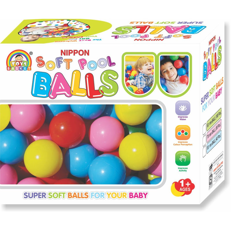 Soft Pool Ball Box - 70 mm (Set of 50 Balls)