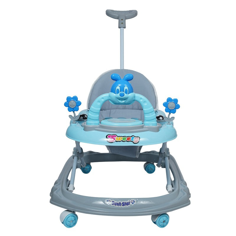 Sweety Musical Activity Walker With Parental Control Rod (9 Months to 1.5 Years) | COD Not Available | Blue