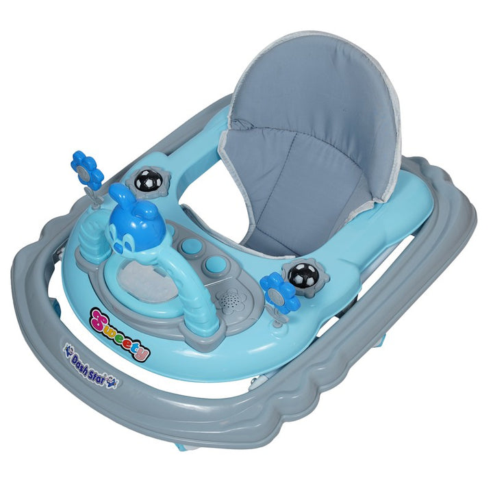 Sweety Musical Activity Walker With Parental Control Rod (9 Months to 1.5 Years) | COD Not Available | Blue