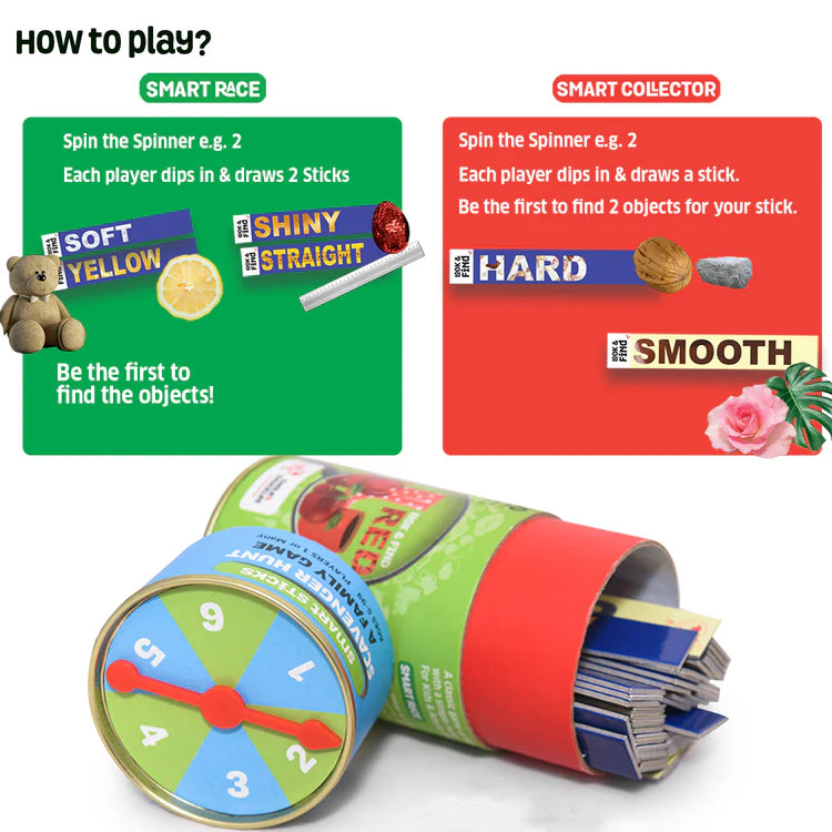Chalk & Chuckles Smart Sticks Scavenger Hunt Learning Game | Boosts Observation & Critical Thinking