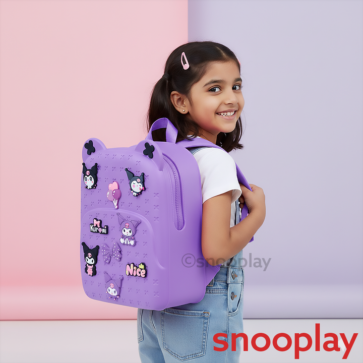 Red Cartoon Character Backpack with Charms (4-7 Years)