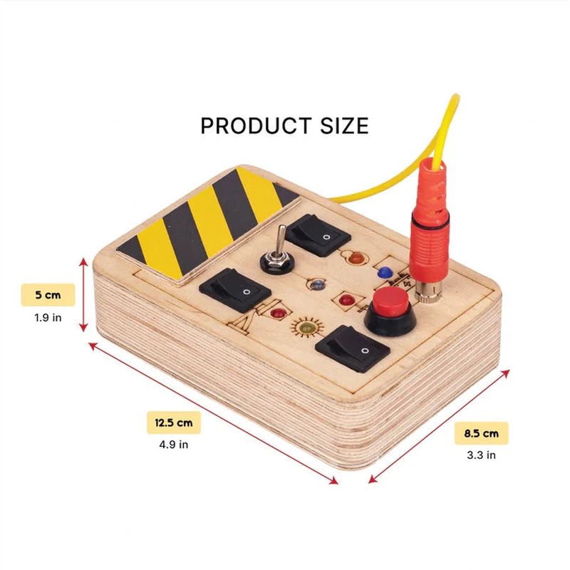 Montessori Portable Switches Busy Board