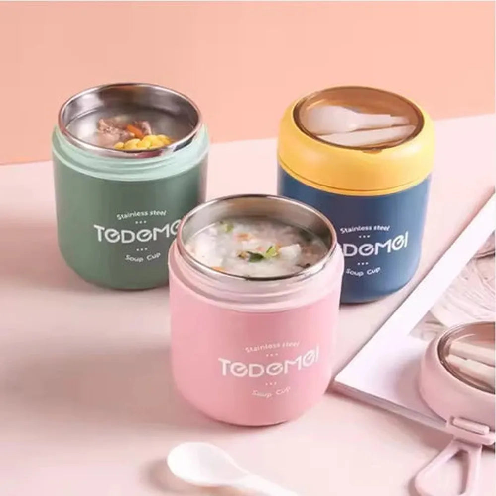 CuddleNest Stainless Steel Thermal Soup Cup Lunch Box - 530ml