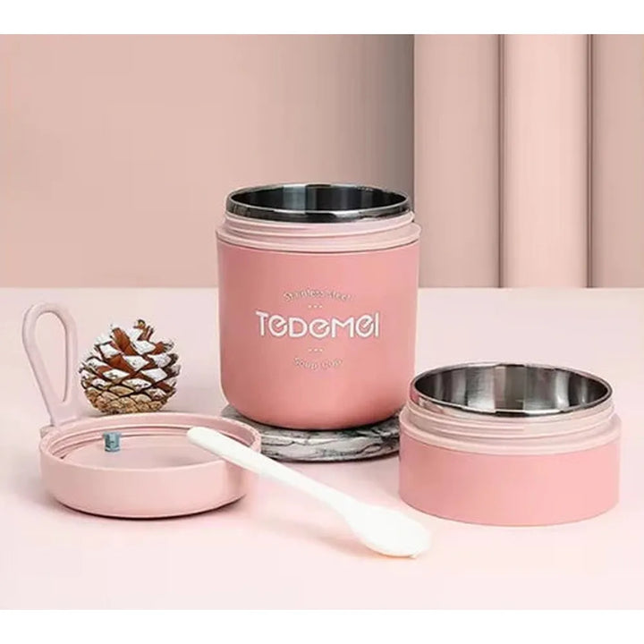 CuddleNest 2 Compartment Stainless Steel Lunch Box - 710ml