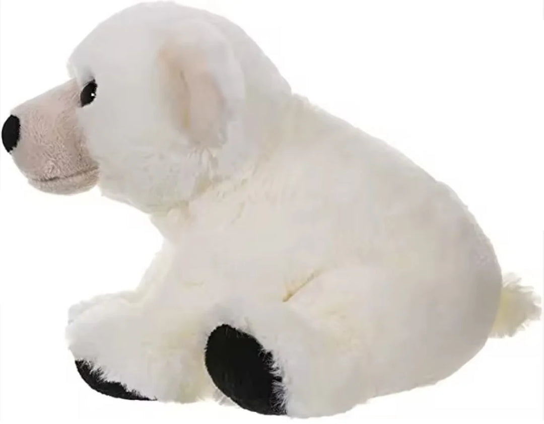 CuddleNest Plush Polar Bear Soft Toy - White Stuffed Animal with Black Paws | Ultra-Soft Cuddly Teddy Bear Toy for Kids & Gifting