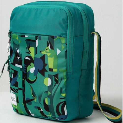 Wildcraft Graphic Crossbody Bag - Fauna Green Colour | Unisex Shoulder Sling Bag