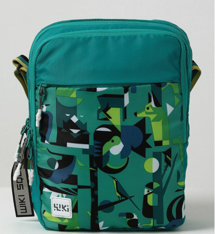 Wildcraft Graphic Crossbody Bag - Fauna Green Colour | Unisex Shoulder Sling Bag