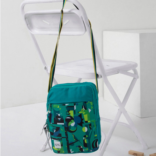 Wildcraft Graphic Crossbody Bag - Fauna Green Colour | Unisex Shoulder Sling Bag