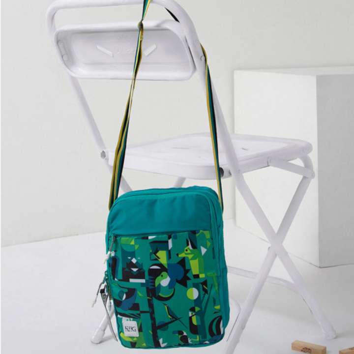 Wildcraft Graphic Crossbody Bag - Fauna Green Colour | Unisex Shoulder Sling Bag