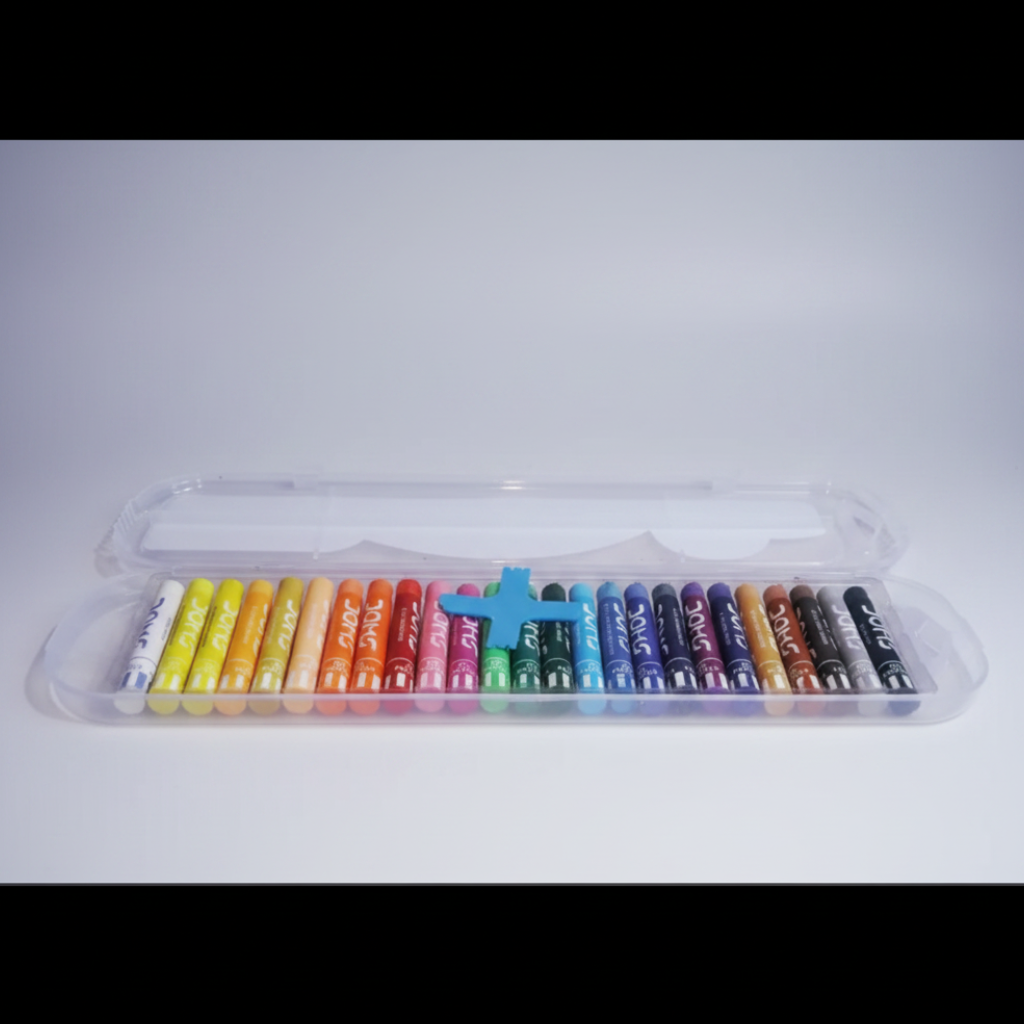 DOMS Oil Pastels – 25 Vibrant Shades with Scraping Tool