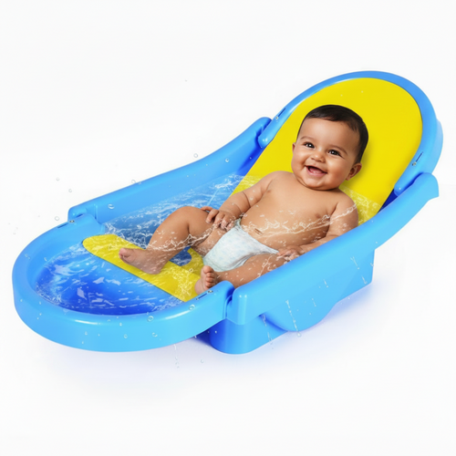 Honey Bee Foldable Baby Bath Tub (0-12 Month) | Weight Capacity - Upto 12 Kgs