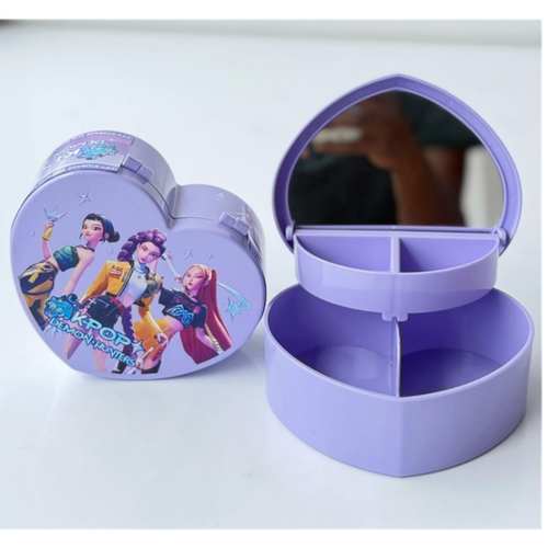 Heart-Shaped Storage Box with Mirror