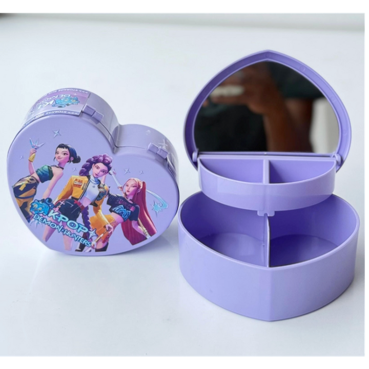 Heart-Shaped Storage Box with Mirror