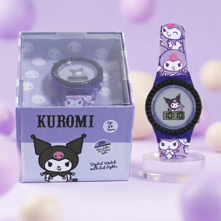 Original Kuromi Digital Watch for Kids with LED Lights