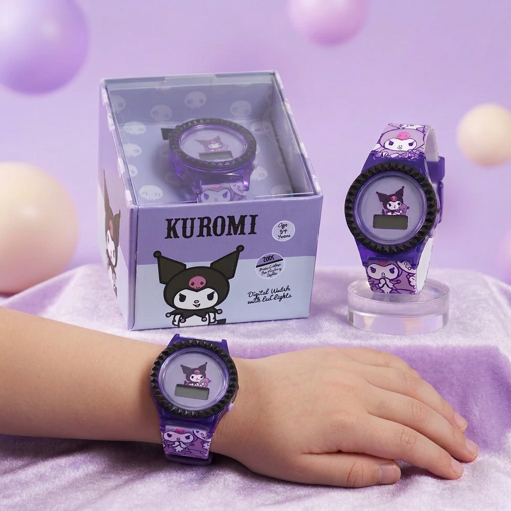 Original Kuromi Digital Watch for Kids with LED Lights