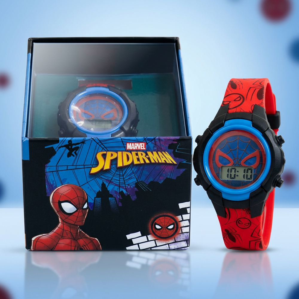 Original Marvel Spiderman Digital Watch for Kids with LED Lights