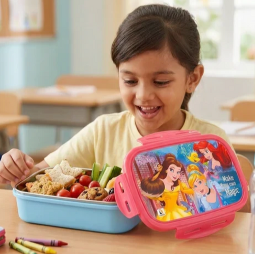 Original Disney Princess Stainless Steel Insulated Lunch Box - 700ml | Make Your Own Magic