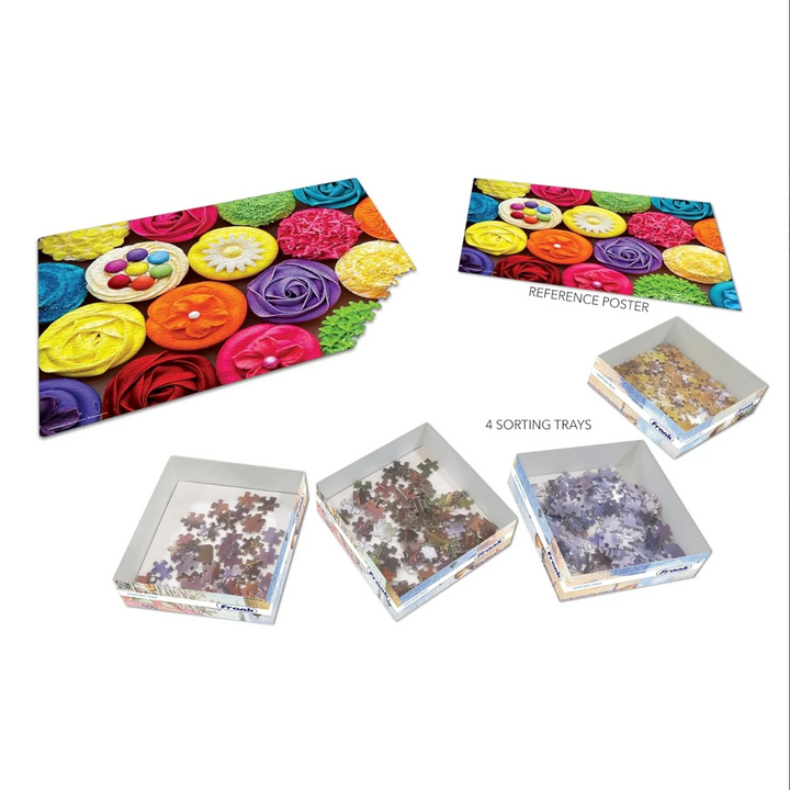 Frank 500 Pieces Colorful Cupcakes Jigsaw Puzzle