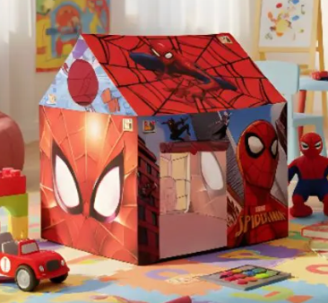Original Marvel Spider-Man Kids Tent House with LED Lights | 100% Original & Officially Licensed Marvel Merchandise