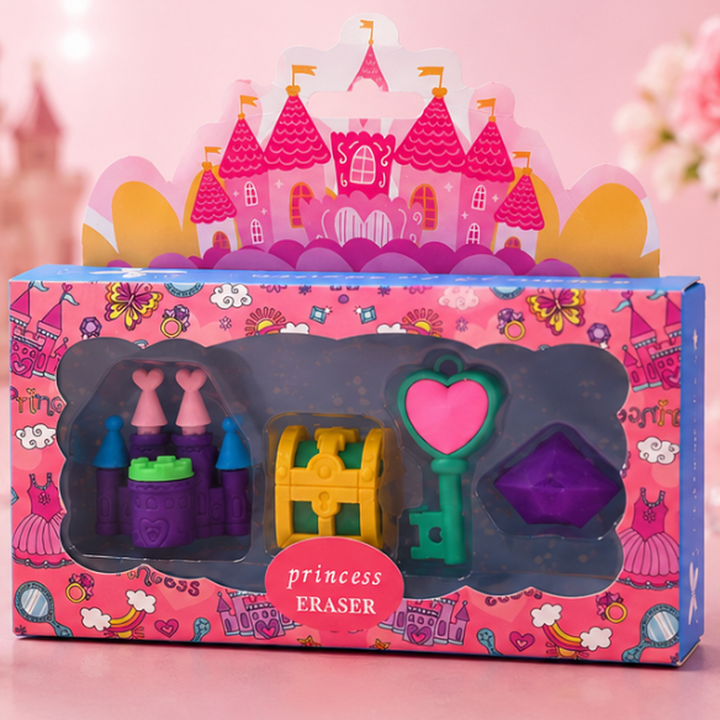 Princess Theme Eraser Set (Set of 4 Erasers)