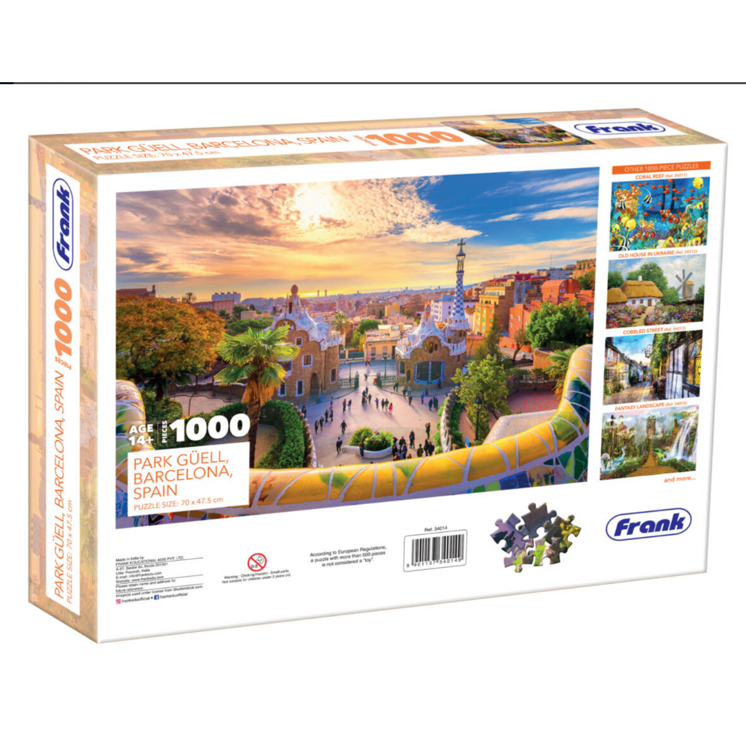Frank Park Güell, Barcelona, Spain Jigsaw Puzzle – 1000 Pieces Puzzle