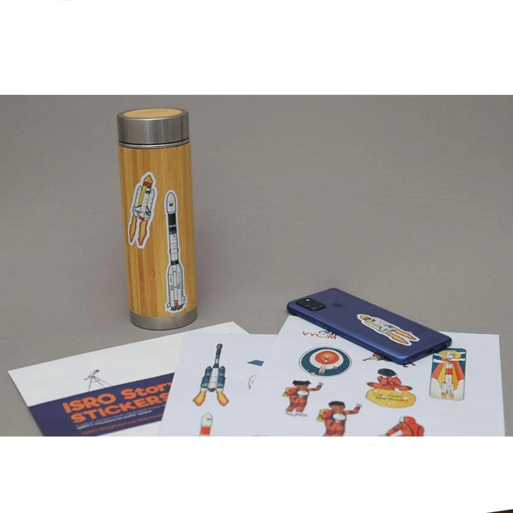 ISRO Story Stickers | Set of 15 stickers (Space Rockets, Orbiter, Lander etc.)