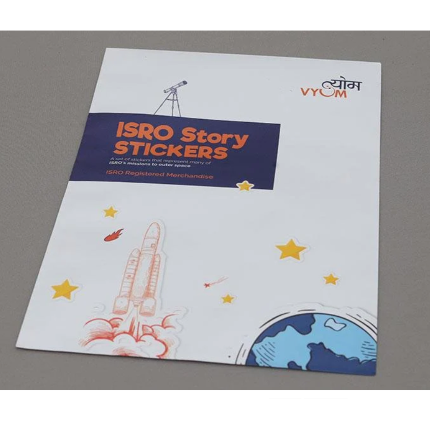 ISRO Story Stickers | Set of 15 stickers (Space Rockets, Orbiter, Lander etc.)