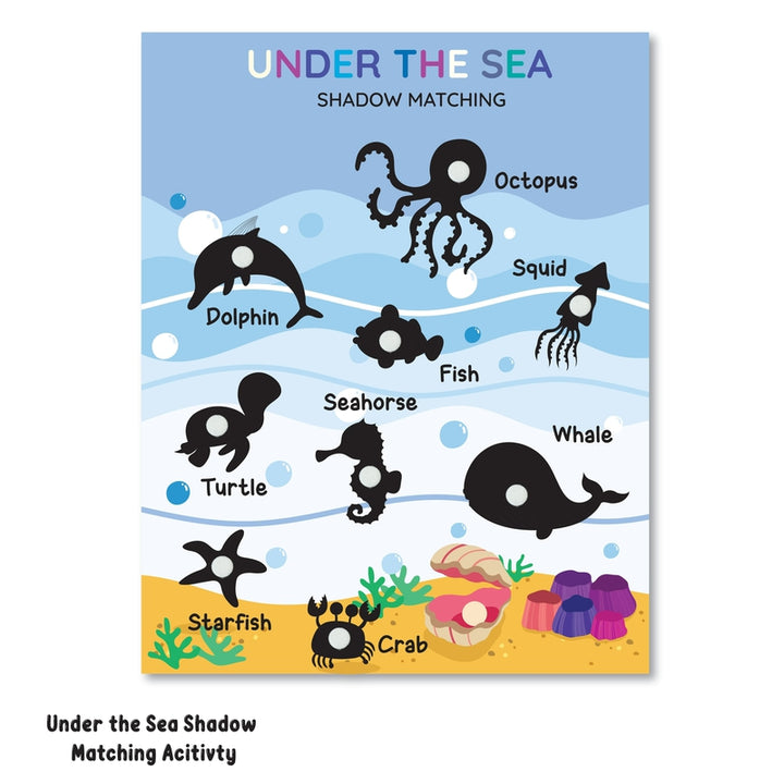 Sea animals Shadow Matching Activity Game