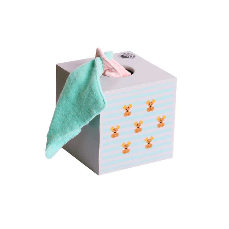 Sensory Tissue Box with 6 Fabrics (3-12 Months)