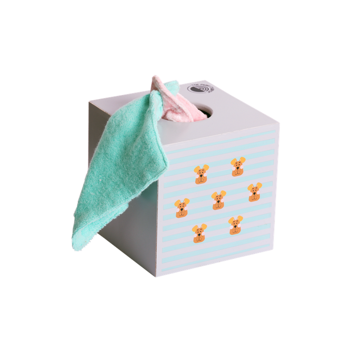 Sensory Tissue Box with 6 Fabrics (3-12 Months)