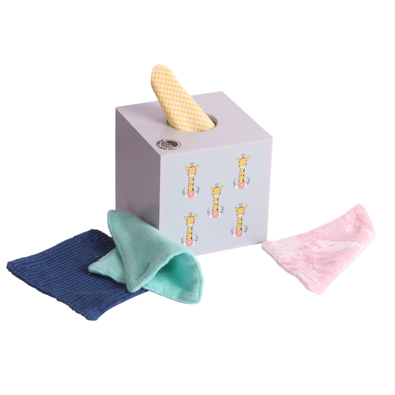 Sensory Tissue Box with 6 Fabrics (3-12 Months)