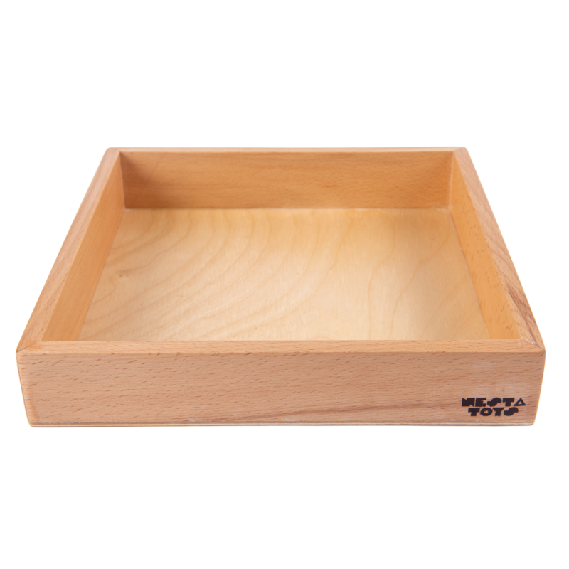 Sensory Wooden Toy Set with Montessori Tray (Beech Wood)