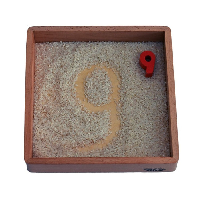 Sensory Wooden Toy Set with Montessori Tray (Beech Wood)