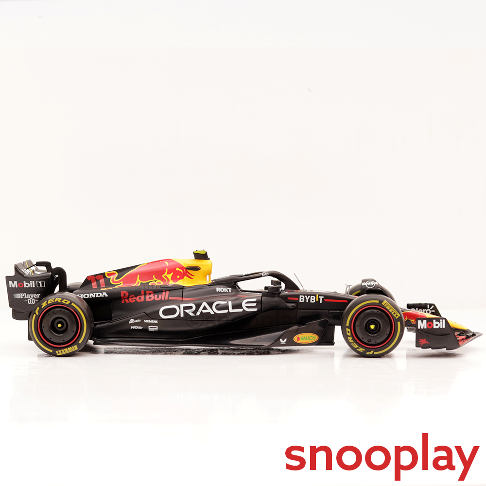 Original Licensed Oracle Red Bull Racing RB19 (2023) Diecast Car with Driver Figurine - Sergio Perez  | 1:24 Scale Model