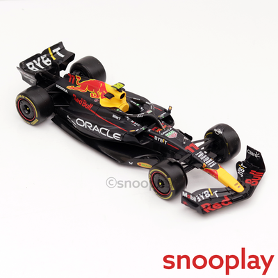 Original Licensed Oracle Red Bull Racing RB19 (2023) Diecast Car with Driver Figurine - Sergio Perez  | 1:24 Scale Model