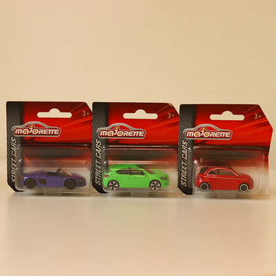 Set of 3 Licensed Diecast Street Cars [MJ 16] - DS4, Audi R8 , Fiat 500 icon