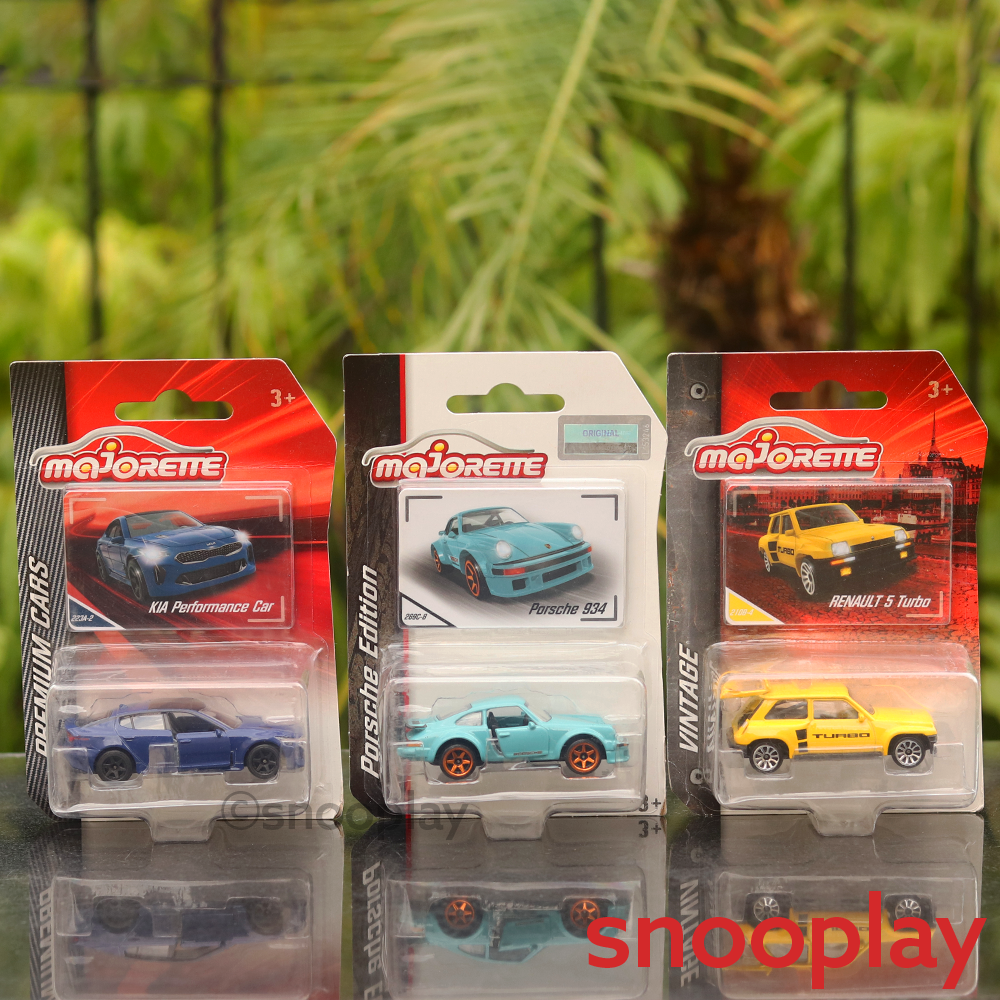 Set of 3 Licensed Diecast Super Cars [MJ 5] - Porsche 934, Renault 5 Turbo, KIA Performance Car