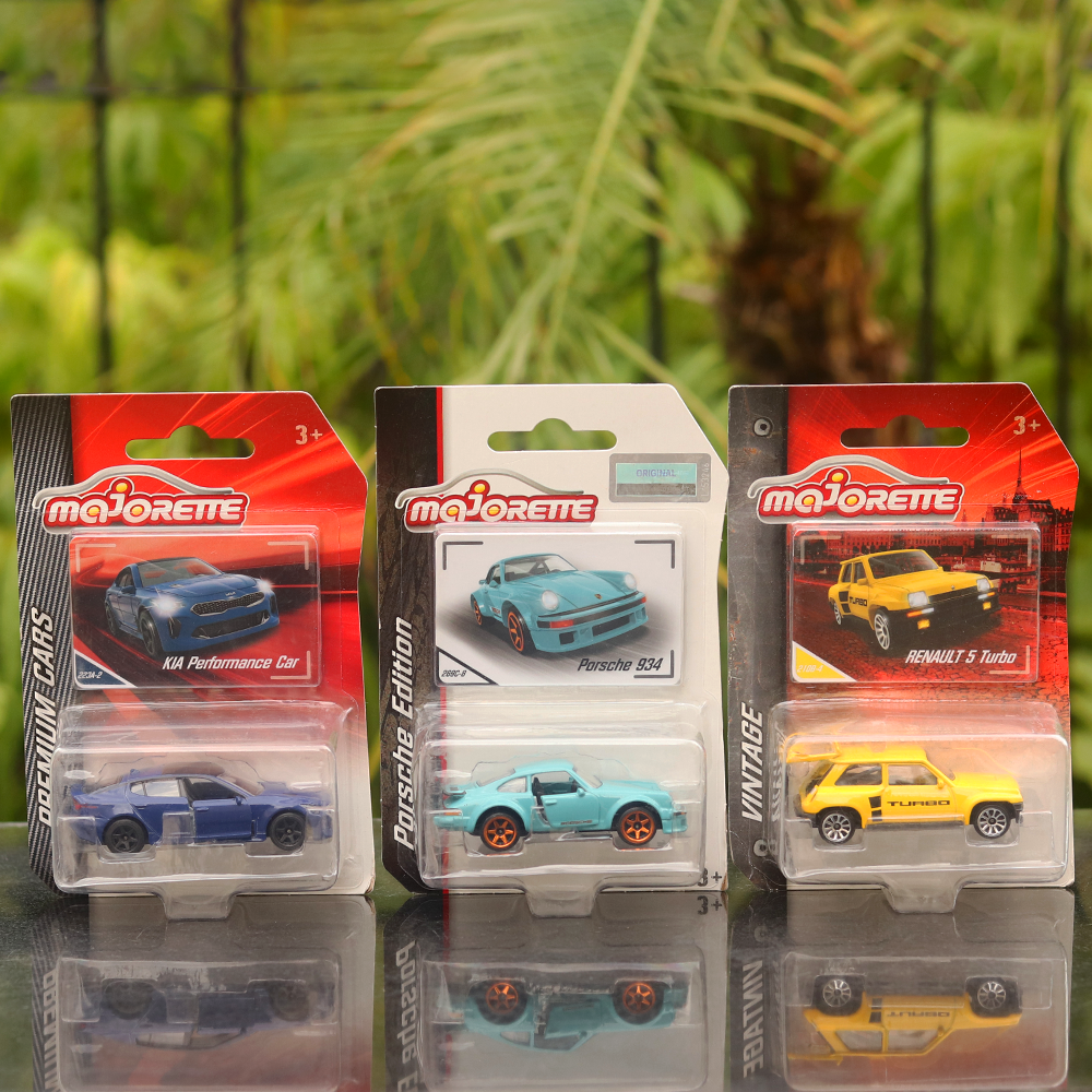 Set of 3 Licensed Diecast Super Cars [MJ 5] - Porsche 934, Renault 5 Turbo, KIA Performance Car