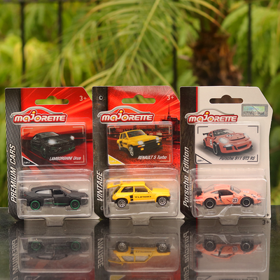 Set of 3 Licensed Diecast Super Cars [MJ 4] - Porsche 911, Lamborghini Urus, Renault 5 Turbo