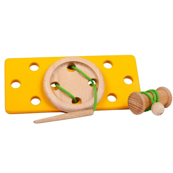 Sewing Toy - Wooden Stitch a Button