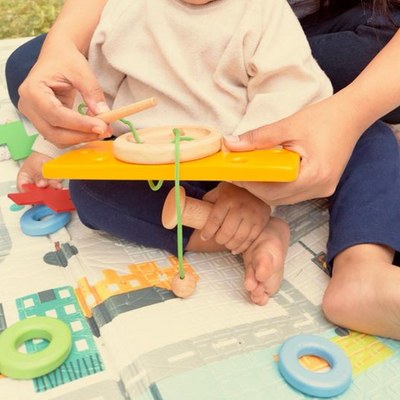 Sewing Toy - Wooden Stitch a Button