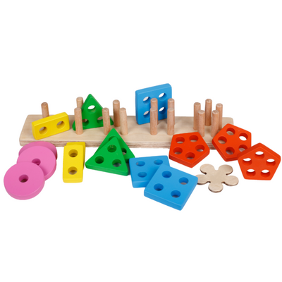 Shapes Stacker Toy - Learn 5 Shapes